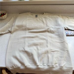 Certified Yapper Beige Sweatshirt